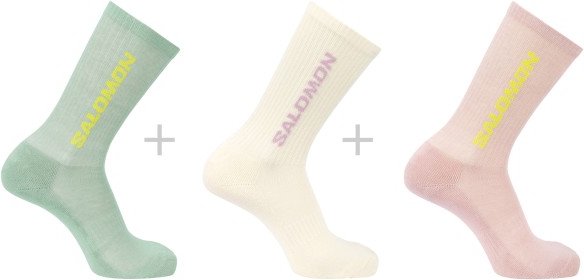 Salomon - Everyday Crew 3-Pack - Multifunktionssocken Gr 39-41 weiß