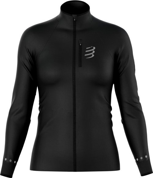 Thumbnail - Compressport - Women's Hurricane Windproof Jacket - Laufjacke Gr M schwarz