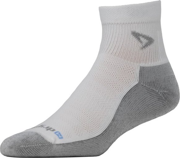 Drymax - Running 1/4 Crew - Laufsocken Gr S grau