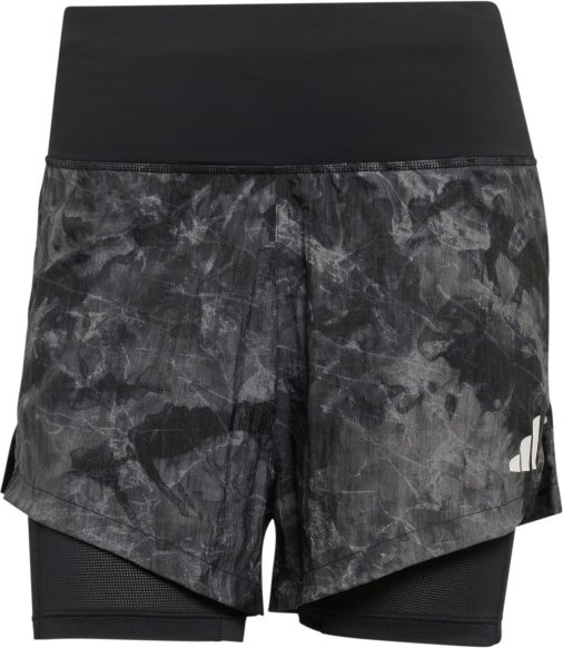adidas - Women's Adi365 Spray Dye 2in1 Shorts - Laufshorts Gr XL schwarz/grau