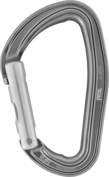 Petzl - Djinn Straight Gate - Schnappkarabiner grau