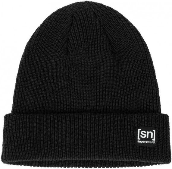 super.natural - Merino Basic Beanie - Mütze Gr One Size schwarz