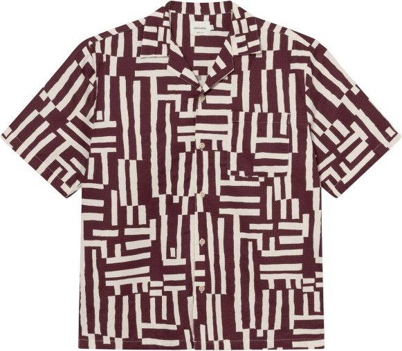 DEDICATED - Shirt Marstrand - Hemd Gr S braun