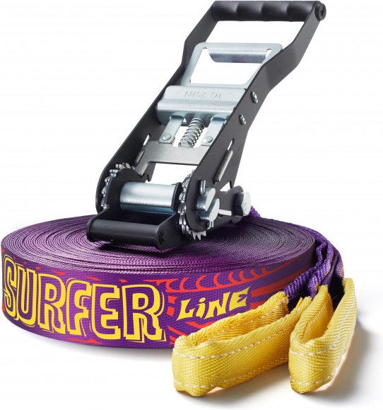 Gibbon Slacklines - Surferline Treewear Set Gr 30 m lila