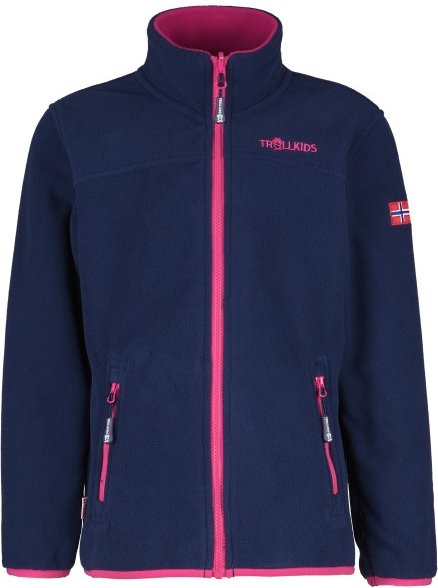 Trollkids - Girls Oppdal Jacket XT - Fleecejacke Gr 140 blau
