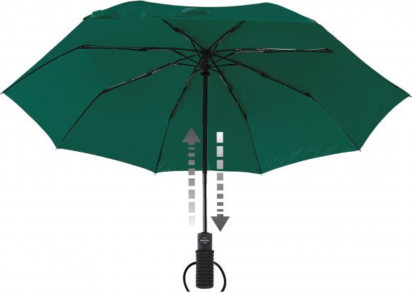 EuroSchirm - Light Trek Automatic Flashlite - Regenschirm grün
