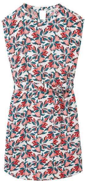 Thumbnail - Tranquillo - Women's Tailliertes Ecovero Kleid - Kleid Gr 44 bunt