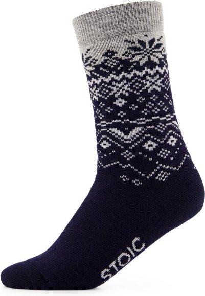 Stoic - Merino Warmwool Scandic Socks - Merinosocken Gr 45-47 blau