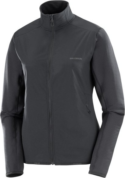 Thumbnail - Salomon - Women's Essential Lightwarm Hybrid - Fleecejacke Gr S grau