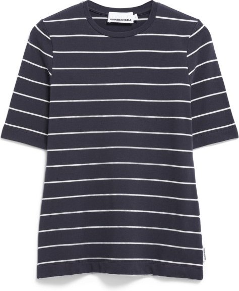 Thumbnail - ARMEDANGELS - Women's Jaanisara Fine Stripe - T-Shirt Gr XL grau