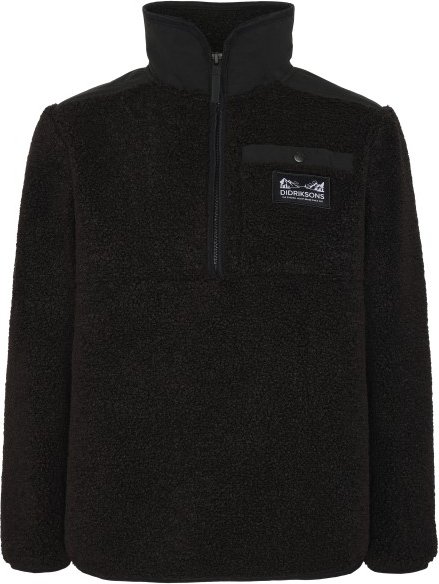 Thumbnail - Didriksons - Kid's Exa Half-Zip - Fleecepullover Gr 120 schwarz