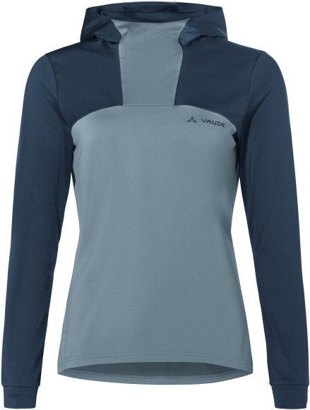 Vaude - Women's Qimsa Hoody - Radtrikot Gr 40 grau/blau