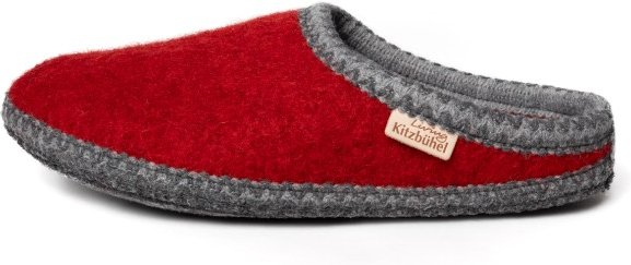 Living Kitzbühel - Pantoffel mit Häkelverzierung - Hüttenschuhe Gr 36 rot