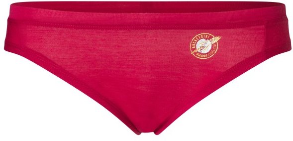 super.natural - Women's Rocket175 Thong - Merinounterwäsche Gr S sangria /grau