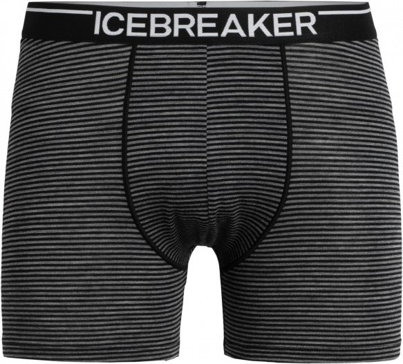 Thumbnail - Icebreaker - Anatomica Boxers - Merinounterwäsche Gr M schwarz/grau