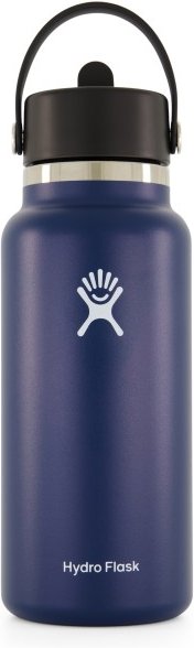 Hydro Flask - Wide Flex Straw Cap - Trinkflasche Gr 946 ml blau