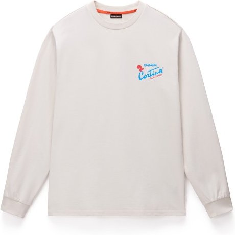 Thumbnail - Napapijri - S-Fiemme L/S - Longsleeve Gr S weiß/grau