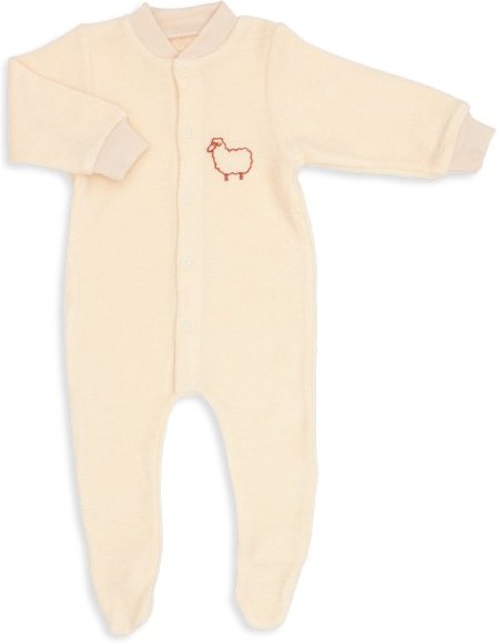 Engel - Kid's Einteiliger Schlafanzug 'Kleines Schaf' - Schlafanzug Gr 62/68 beige