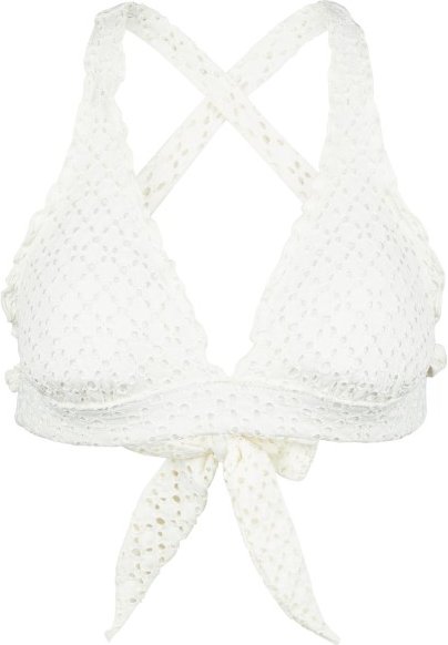 Seafolly - Women's Daydreamer Multi Fit Longline Tri - Bikini-Top Gr 44 weiß