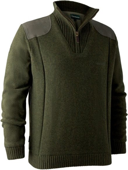 Thumbnail - Deerhunter - Carlisle Knit with Stormliner - Softshellpullover Gr XL oliv