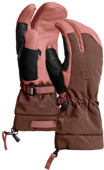 Ortovox - Women's Merino Freeride 3 Finger Glove - Handschuhe Gr S braun