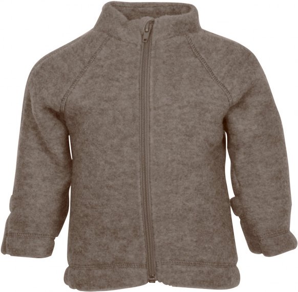 Thumbnail - Mikk-Line - Wool Baby Jacket - Wolljacke Gr 104 braun/grau