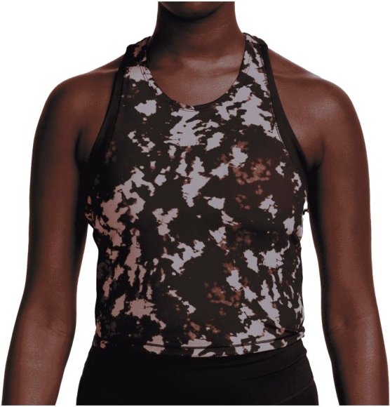 Nike - Women's One Fitted Dri-Fit Printed Tank Top - Tank Top Gr M schwarz/braun