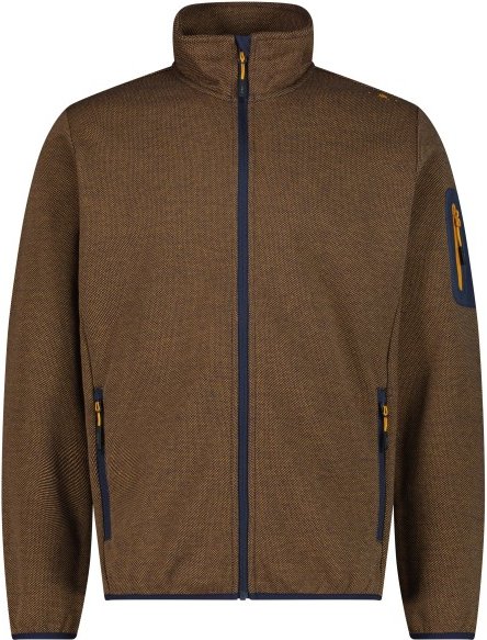 CMP - Jacquard Knitted Jacket - Fleecejacke Gr 48 braun