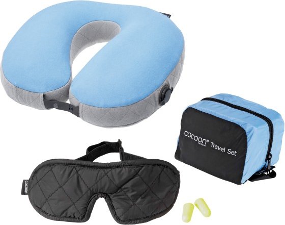 Cocoon - Travel Set 3 Pack - Kissen Gr 11 x 10 x 8 cm blau/schwarz