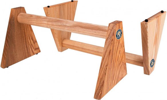 KletterRetter - Holz Parallettes - Trainingsgerät ash
