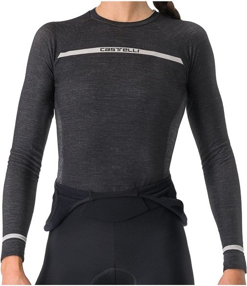 Castelli - Women's Merino Seamless Baselayer - Merinounterwäsche Gr L/XL schwarz/grau