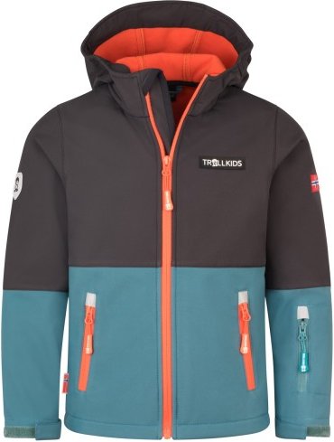 Thumbnail - Trollkids - Kid's Skjorta Jacket - Softshelljacke Gr 98 grau