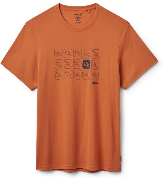 Rab - Crimp Repeat Tee - Funktionsshirt Gr M orange