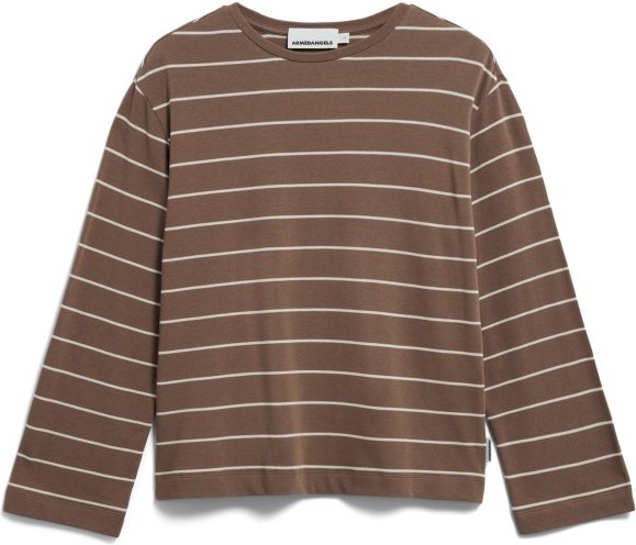 ARMEDANGELS - Women's Marynaa Fine Stripe - Longsleeve Gr XL braun