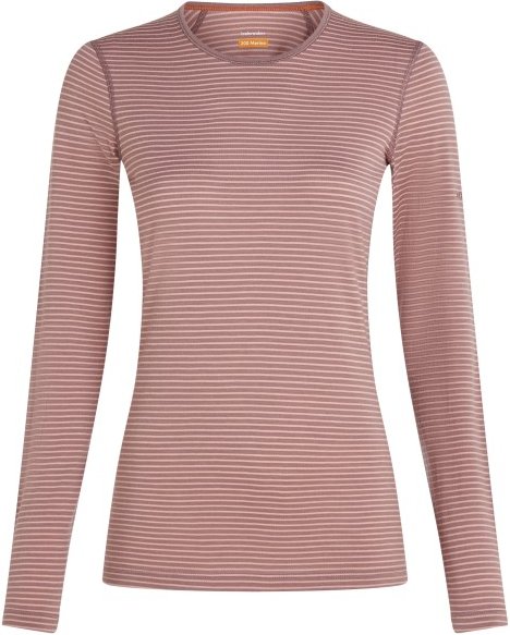 Icebreaker - Women's 200 Oasis L/S Crewe - Merinounterwäsche Gr S rosa/braun