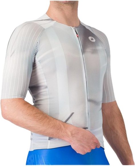 Castelli - Aero Race 8S Jersey - Radtrikot Gr L grau