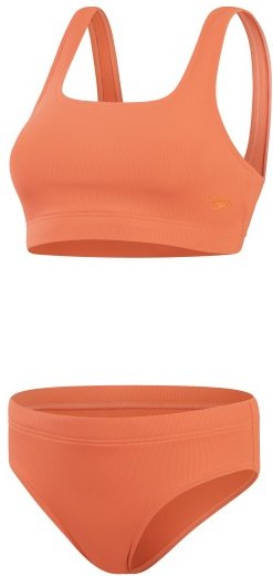 Speedo - Women's Textured Deep U-Back 2 Piece - Bikini Gr 38 bunt