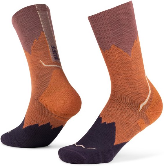 Buff - Merino Lightweight Crew Sock LWC3 - Merinosocken Gr M - EU: 39-41 bunt