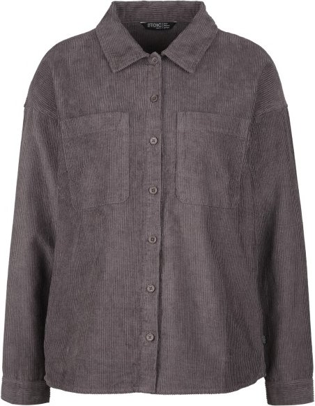 Thumbnail - Stoic - Women's MMXX. Selja Cord Shirt - Hemd Gr XXL grau