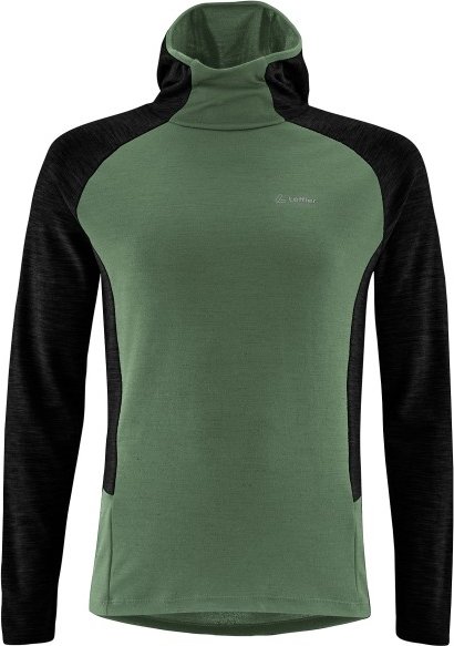 Löffler - Hoody Transtex Merino - Merinolongsleeve Gr 56 oliv