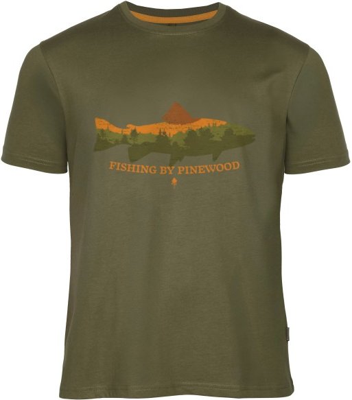 Pinewood - Fish T-Shirt - T-Shirt Gr M oliv