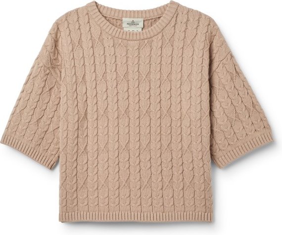 Passenger - Women's Homely S/S Knitted Jumper - Pullover Gr XS beige