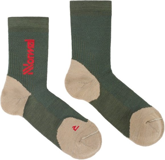 Thumbnail - NNormal - Merino Sock 2 - Laufsocken Gr 43-46 oliv