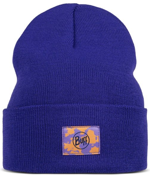 Thumbnail - Buff - Kid's Knitted Beanie Bery - Mütze Gr One Size blau/lila