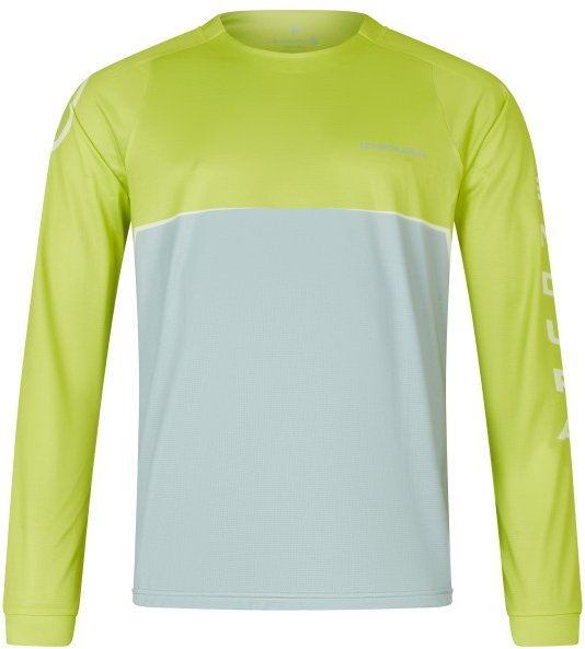 Endura - Core Printed L/S Tee - Radtrikot Gr XL grün/grau