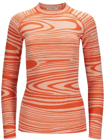 Thumbnail - Aclima - Women's WW Crew Neck - Merinounterwäsche Gr L rosa