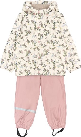 Mikk-Line - Kid's PU Rain Set Magic Rec. w. Suspension 104 Gr 92 weiß