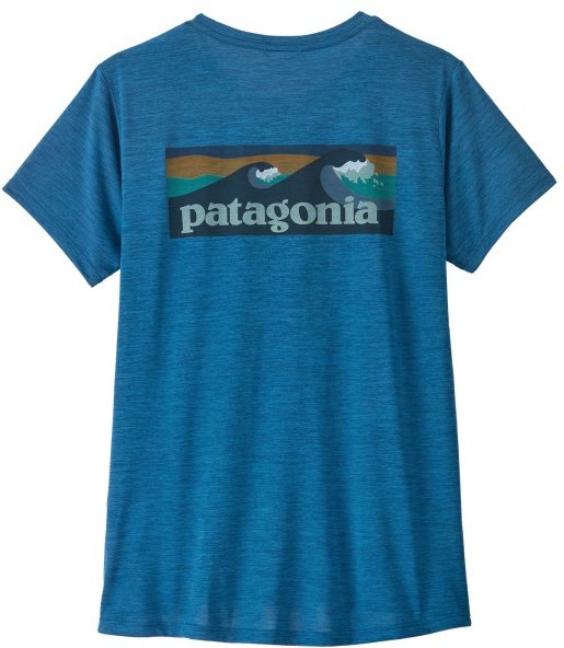 Patagonia - Women's Cap Cool Daily Shirt Boardshort Logo - Funktionsshirt Gr S blau