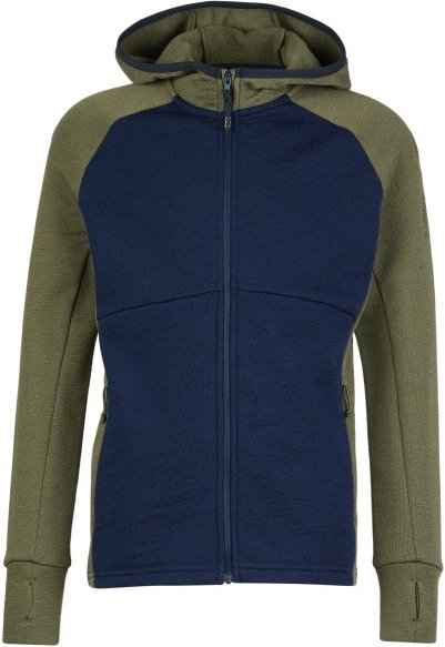 Stoic - Kid's MerinoFleece240 StorforsSt. Zip Hoody - Merinohoodie Gr 116 blau