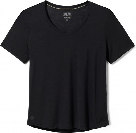 Smartwool - Women's Active Ultralite V-Neck Short Sleeve - Merinounterwäsche Gr M schwarz